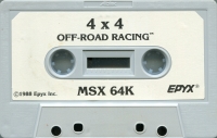 4x4 Off-Road Racing (Epyx) Box Art