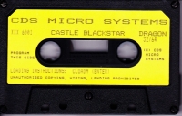 Castle Blackstar (CDS Micro Systems) Box Art