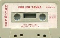 Driller Tanks (MSXA 024) Box Art