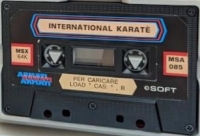 International Karaté (black cassette) Box Art