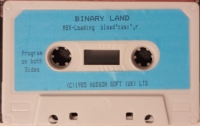 Binary Land (Hudson Soft) Box Art