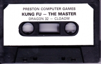 Kung Fu: The Master (Preston Computer Games / blue cover) Box Art