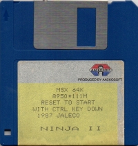Ninja II (disk) Box Art