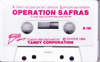 Operation Safras (Tandy Colour 32K Ext. Basic Dragon 32) Box Art