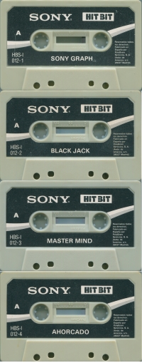 Sony Graph / Black Jack / Master Mind / Ahorcado Box Art