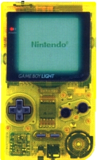 Game Boy Light Clear Yellow (Toys Box Art