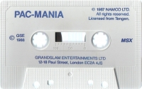 Pac-Mania (MCM) Box Art