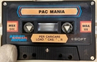 Pac Mania (black cassette) Box Art