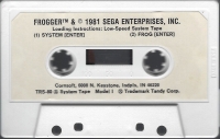 Frogger (Cornsoft / cassette) Box Art