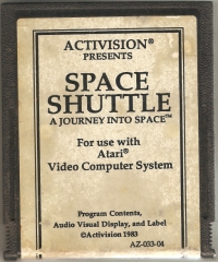 Space Shuttle: A Journey into Space (text label) Box Art