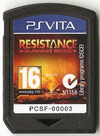 Resistance: Burning Skies Box Art