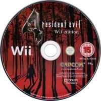 Resident Evil 4: Wii Edition (RVL-RB4P-UXP / black PEGI rating) Box Art