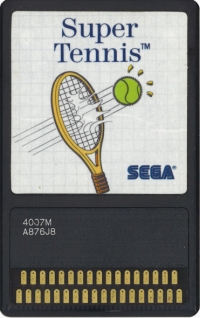 Super Tennis (Sega Card / 4007M) Box Art