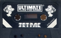 Jetpac (cassette / black cover) Box Art