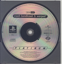 Crash Bandicoot 3: Warped - Platinum Box Art
