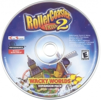 RollerCoaster Tycoon 2: Wacky Worlds Box Art