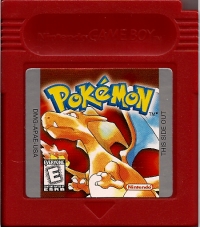 Pokémon Red Version (white ESRB) Box Art