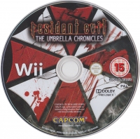 Resident Evil: The Umbrella Chronicles (RVL-RBUP-UKV / IS85011-01ENG / RVL-RBUP-EUR-B0 disc) Box Art