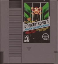 Donkey Kong 3 - Arcade Classics Series (5 screw cartridge) Box Art