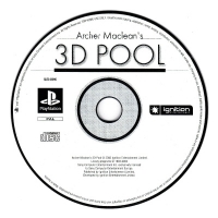 Archer Maclean's 3D Pool Box Art