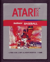 Baseball (8 Tele-Games Label) Box Art