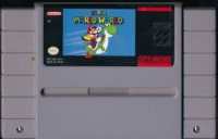 Super Mario World (locking cartridge / 2 line label) Box Art