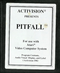 Pitfall! (white text label) Box Art