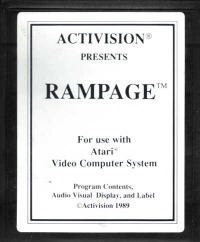 Rampage (white label) Box Art