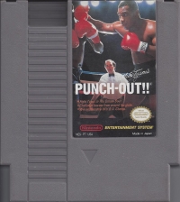 Mike Tyson's Punch-Out!! (3 screw cartridge, oval seal) Box Art