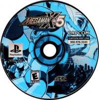 Mega Man X5 (silver disc) Box Art
