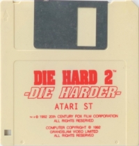 Die Hard 2: Die Harder (white disk) Box Art