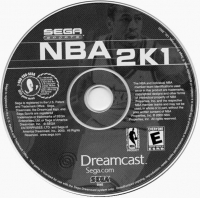NBA 2K1 Box Art
