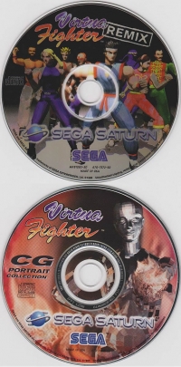 Virtua Fighter Remix + Virtua Fighter CD+G Portrait Disc Box Art