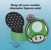 PowerA amiibo Green 1UP Mushroom Storage Case - GameStop Exclusive Box Art
