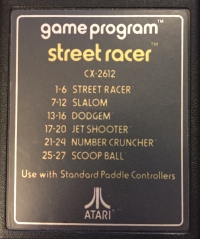 Street Racer (gold text label) Box Art