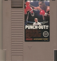 Mike Tyson's Punch-Out!! (3 screw cartridge, round seal) Box Art