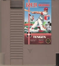 R.B.I. Baseball (gray cartridge) Box Art