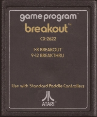 Breakout (text label) Box Art
