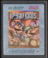 Mario Bros. (silver label) Box Art