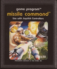 Missile Command (Picture Label) Box Art