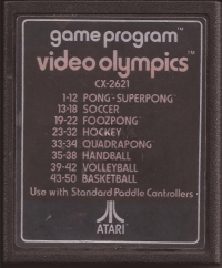 Video Olympics (text label) Box Art