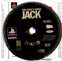 You Don't Know Jack Demo CD Box Art