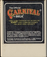 Carnival (text above joystick) Box Art