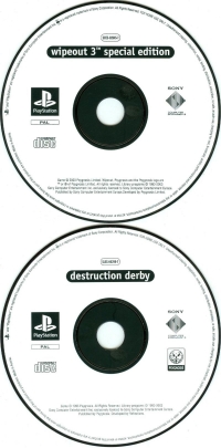 Destruction Derby 2 / Wipeout 3: Special Edition Box Art