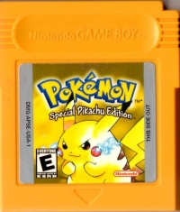 Pokémon Yellow Version: Special Pikachu Edition (black ESRB / 100% Total Recovered Fiber) Box Art