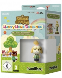 Animal Crossing: Happy Home Designer (Isabelle Summer Outfit amiibo) Box Art