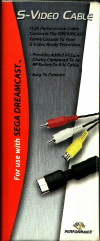 Performance S-Video Cable Box Art