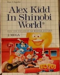 Alex Kidd in Shinobi World (cardboard 3 tab) Box Art