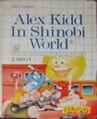 Alex Kidd in Shinobi World (cardboard 3 tab, letter A) Box Art