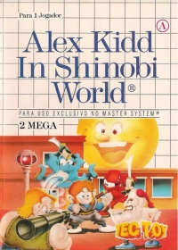 Alex Kidd in Shinobi World (Letter A) Box Art